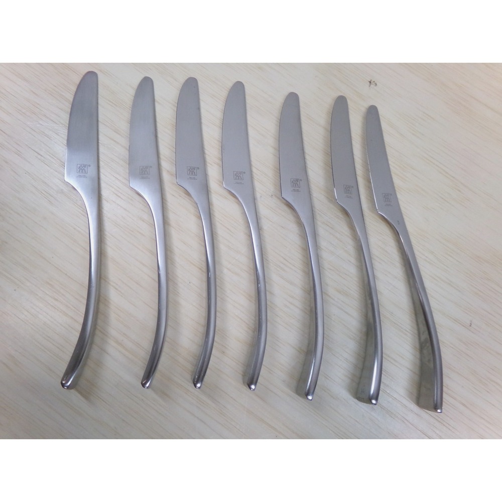 Zwilling J A Henckels Bellasera 18/10‎ Stainless Dinner Knife Satin Lot of 7